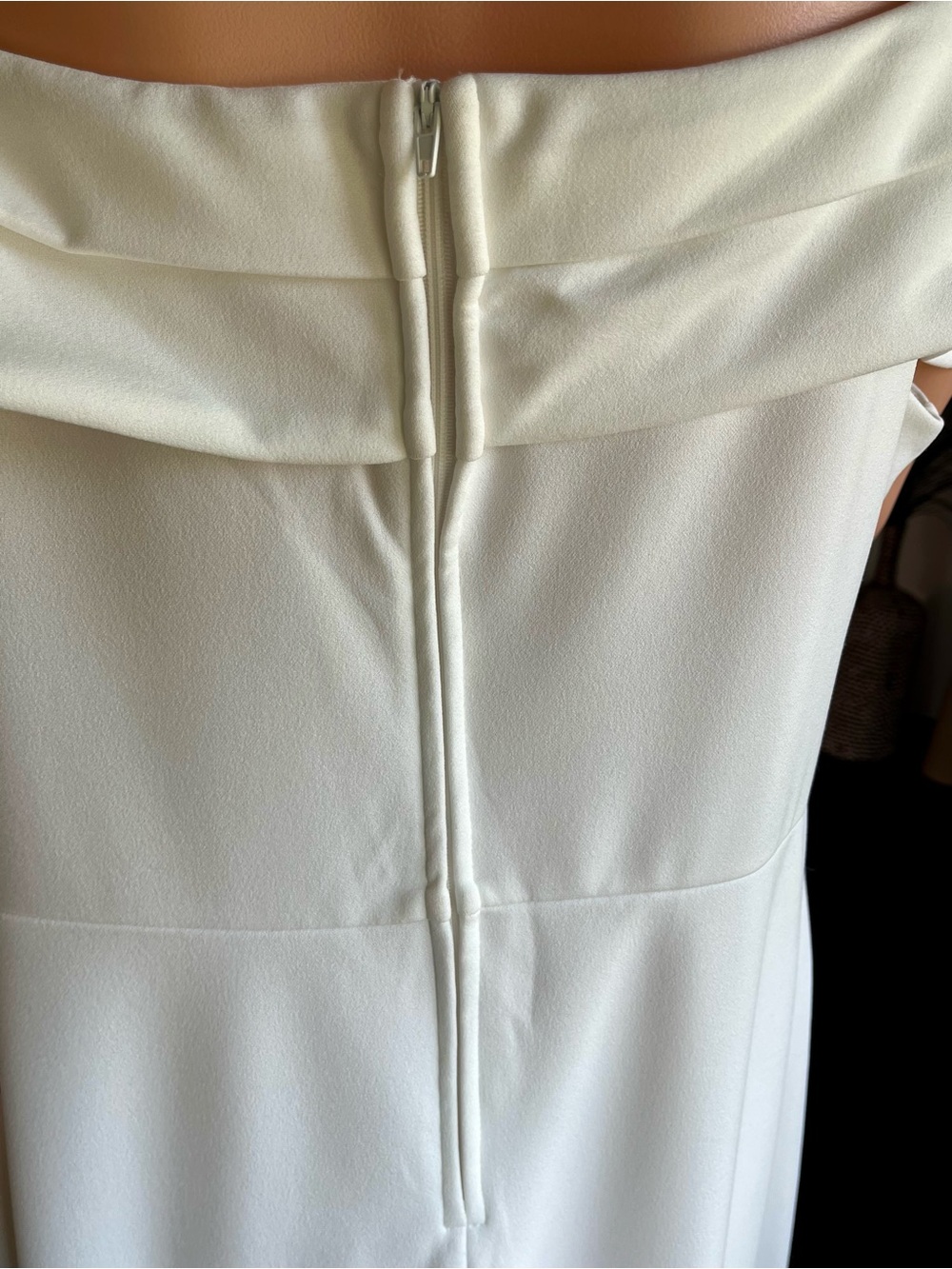 Rachael B White Cold Shoulder Crossover Midi Dress Plus Size 18 - Picture 5 of 7